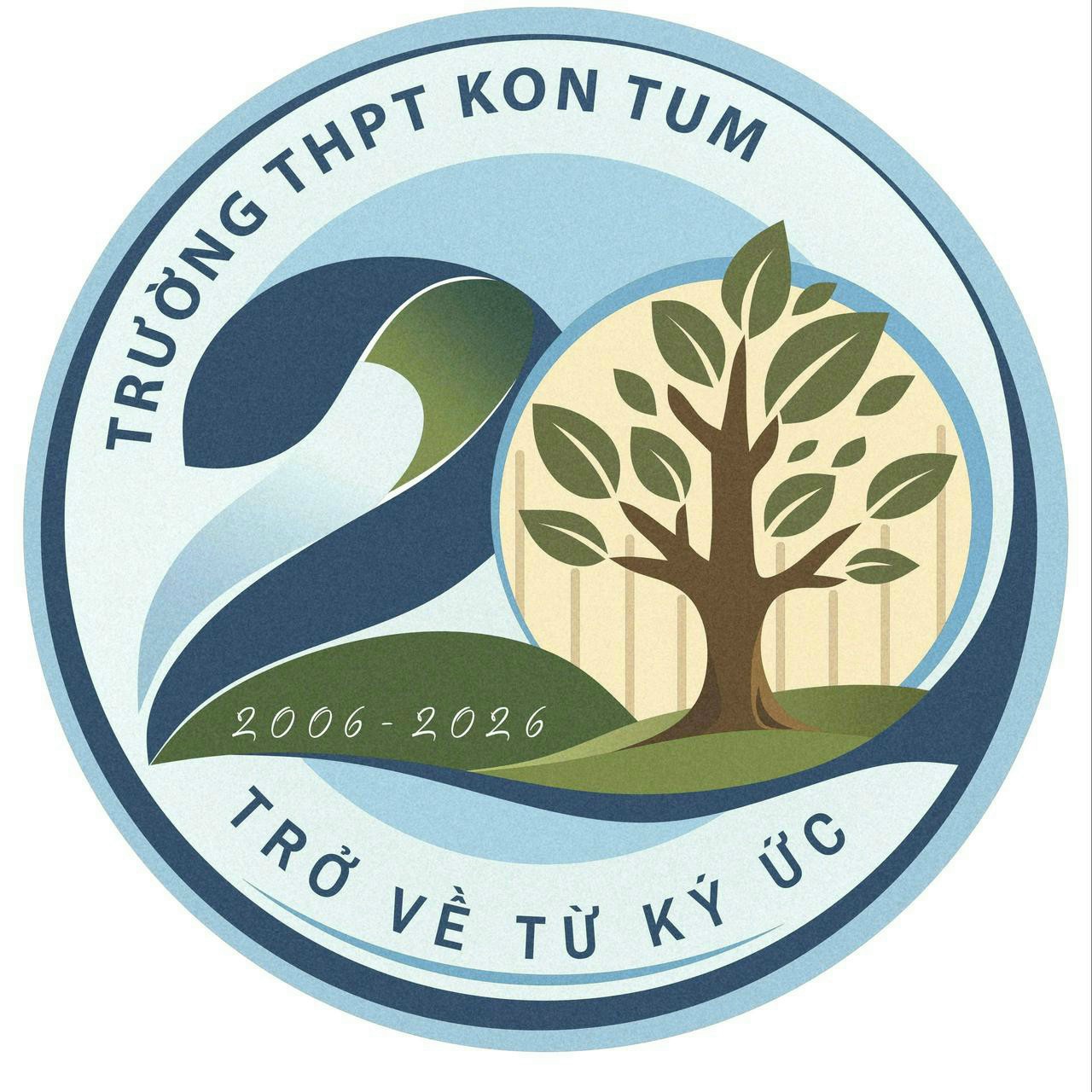 Logo hội khóa 20 năm THPT Kon Tum